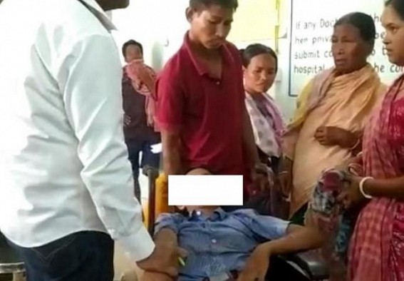 Nesha Mukt Tripura (!!!) Drug addicted man assaulted a school girl on road in Ambassa